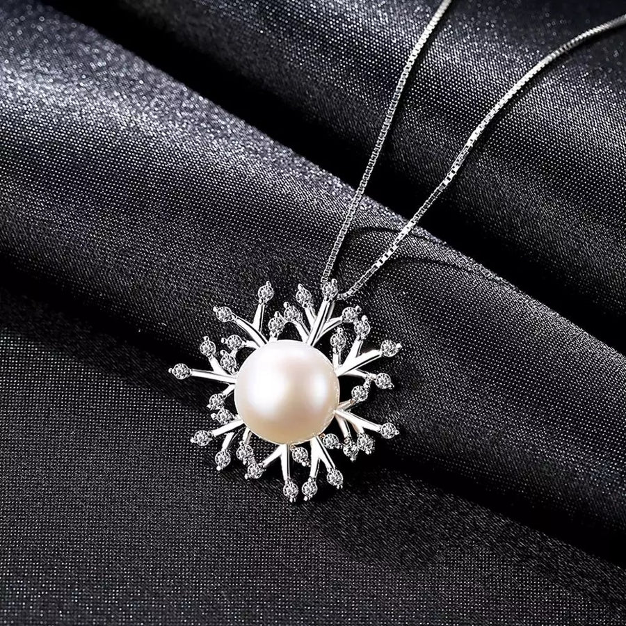 925 Necklace Sterling Silver Freshwater Pearl Necklace